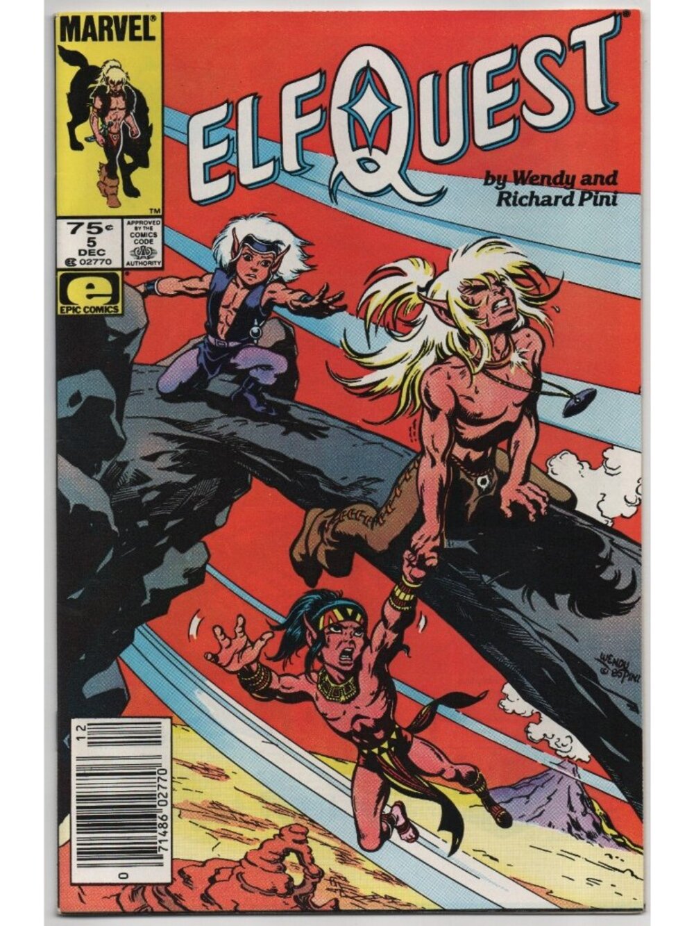 ElfQuest 5 Marvel Comics 1985 VF- 7.5 Newsstand Wendy Richard Pini